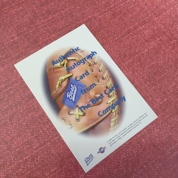 Kris Benson 1998 Best AUTHENTIC AUTOGRAPH Carolina Mud Cats Pittsburgh Pirates. - Picture 6 of 9